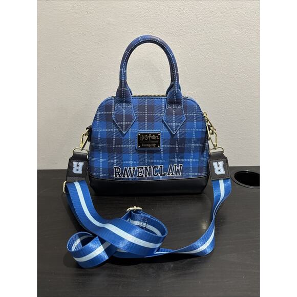 Loungefly Harry Potter Ravenclaw Varsity Crossbody Purse Bag Blue - Picture 1 of 10